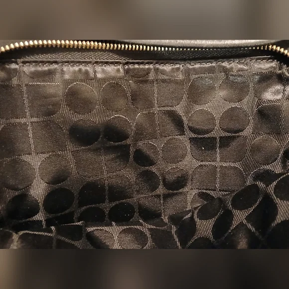 Kate Spade Vintage Black Nylon Backpack Canvas Leather Trim Gold Hardware - Picture 3 of 10